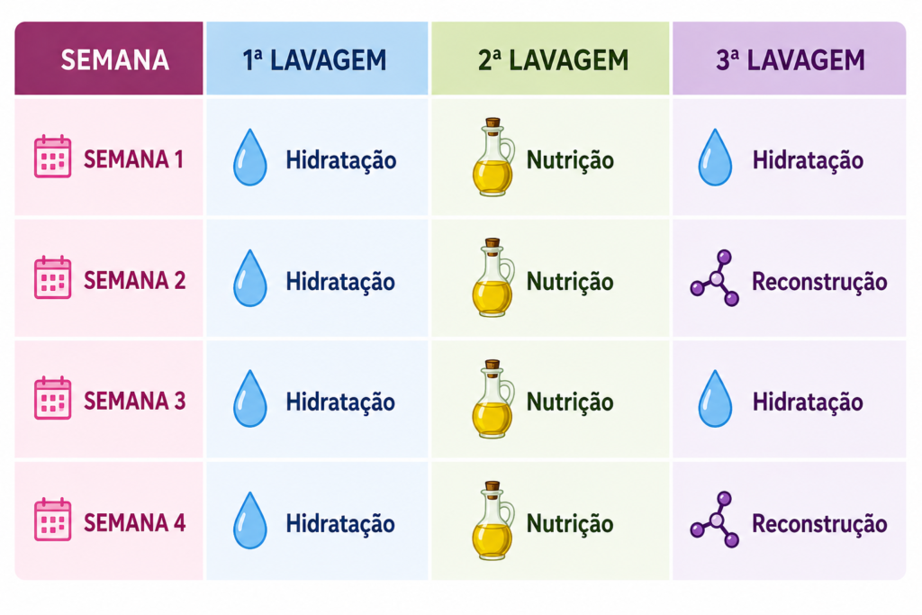 como fazer cronograma capilar