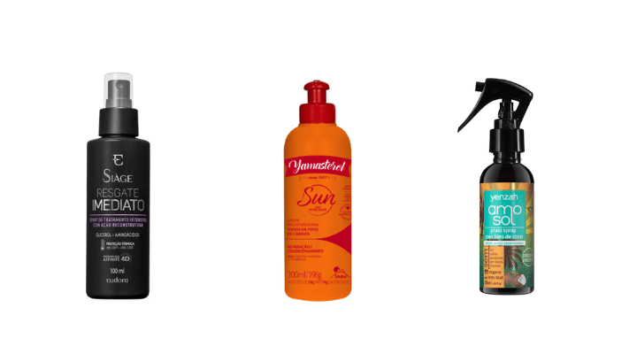 produtos para o cabelo no verão.