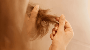 pontas duplas no cabelo